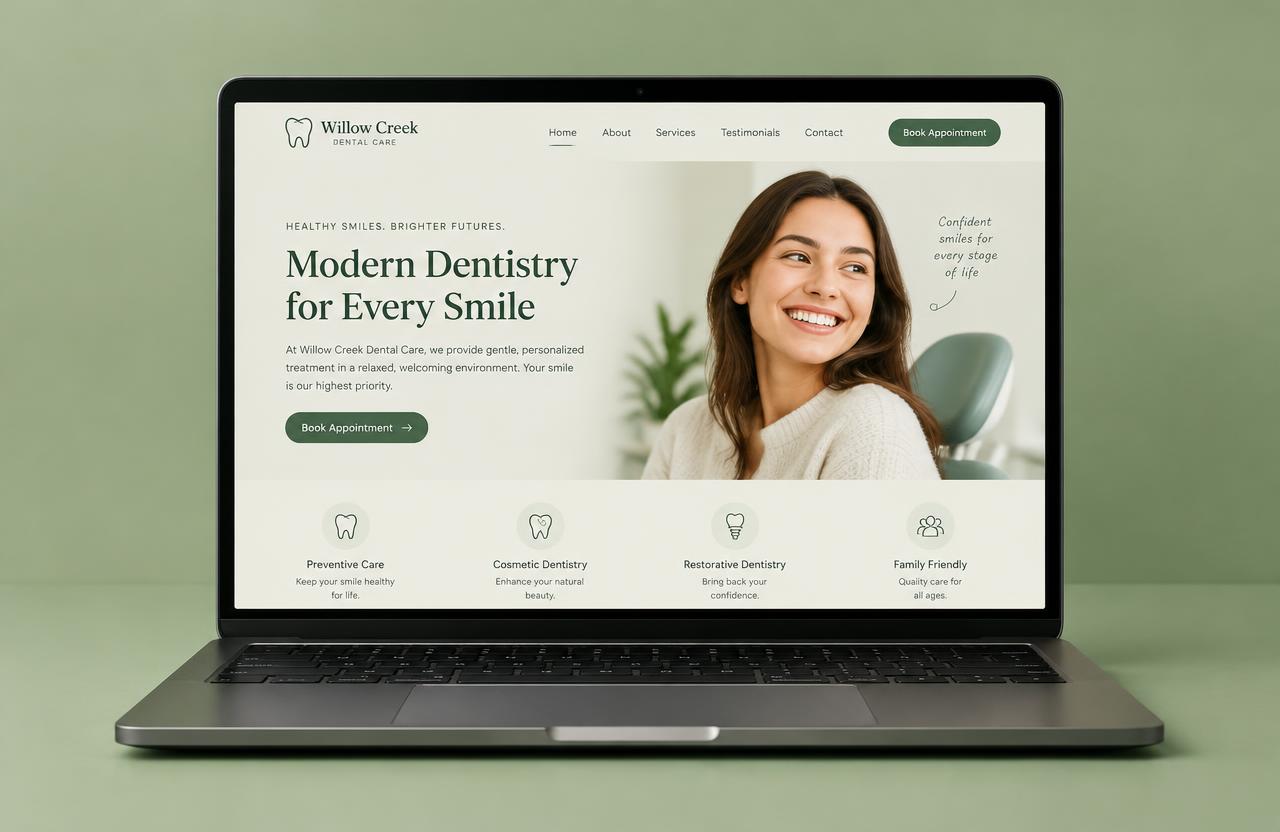 Willow Creek Dental website